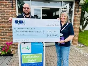 August = Brentwood foodbank, money going towards stocking up tinned food for winter.
